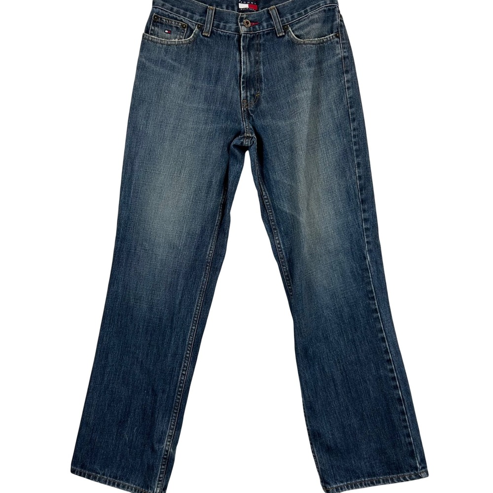 Tommy Hilfiger Mens Straight Leg Denim Jeans Blue Medium Wash 30x31 RN77806